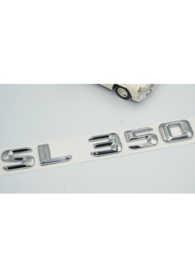 SL 350 Bagaj Krom Metal 3M 3D Yazı Logo