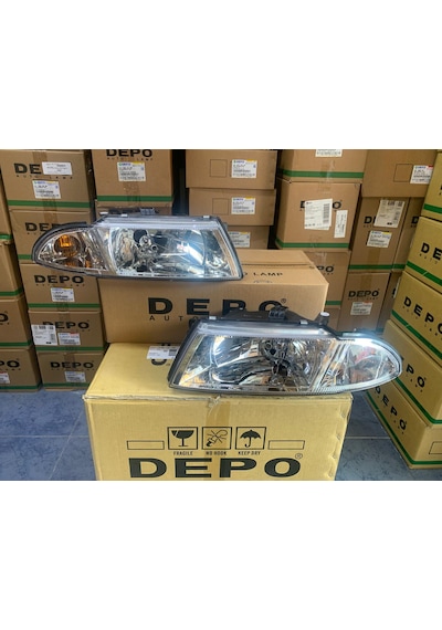 Mitsubishi Carisma 2000-2005 Arası Depo Sağ Ve Sol Far Takım Beyaz Mr485383 / Mr485384