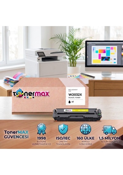 Hp Color Laserjet Pro Mfp M479fdn W2032x Sarı Uyumlu Toner Çipli