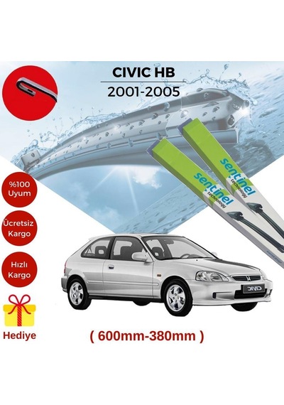 Honda Civic Hb Silecek Takımı 2001-2005 60-38