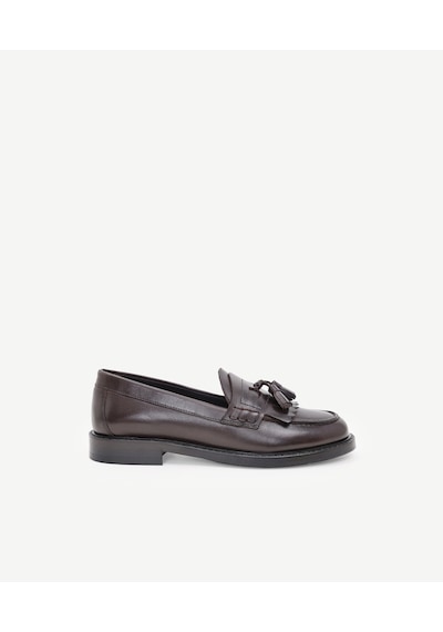 Yargıcı Kauçuk Tabanlı Deri Loafer 24kkay4302x 003 Kahverengi