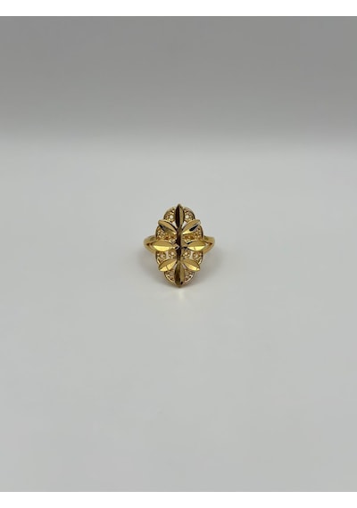 Arnes Jewelry Çelik 22 Ayar Altın Kaplama Ayarlanabilir Yüzük Ar506nes Gold
