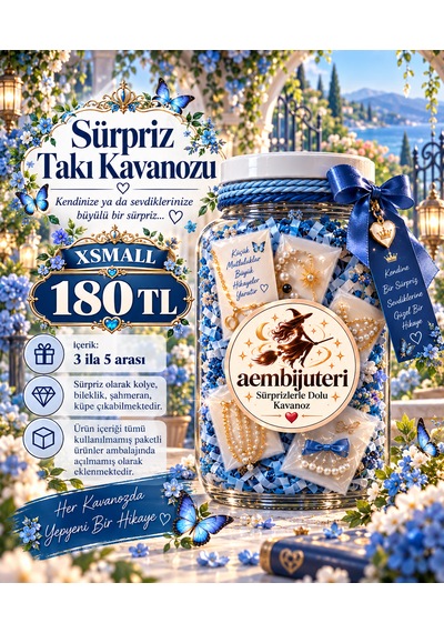 Sürpriz Takı Kavanozu Kelebek Çok Renkli