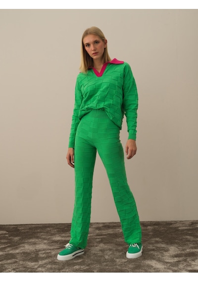 Xint Yeşil Oversize Pantolon 850946