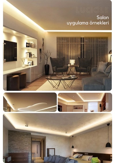 Şerit Led 4 Metre Gün Işığı 3 Çipli Aydınlatma Mutfak Salon Yatak Odası Led Işık
