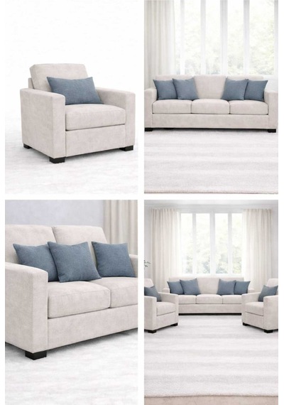 Kadife Dokulu Açık İndigo Kırlent Yastık Kılıfı 2 Adet 45 X 45 Cm Açık Indigo