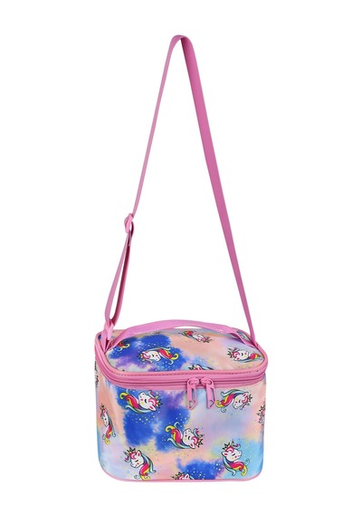 Unicorn Desenli 3 Lü Ortopedik Kız Okul Çantası Seti Okul Çantası+beslenme Çantası+kalemlik Koyu Purple