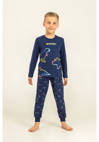 Rolypoly Erkek Çocuk Wildlife Lacivert Uzun Kol Pijama Takım Rp3866-c-v1 Rp3866-c-v1