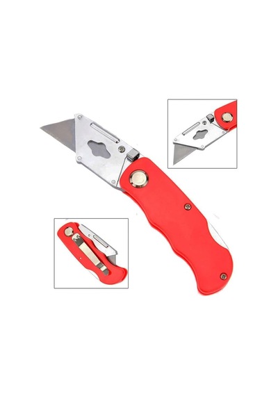 5592 Pratik Katlanır Trapez Tipi Halıcı Maket Bıçağı 18 Mm Diğer