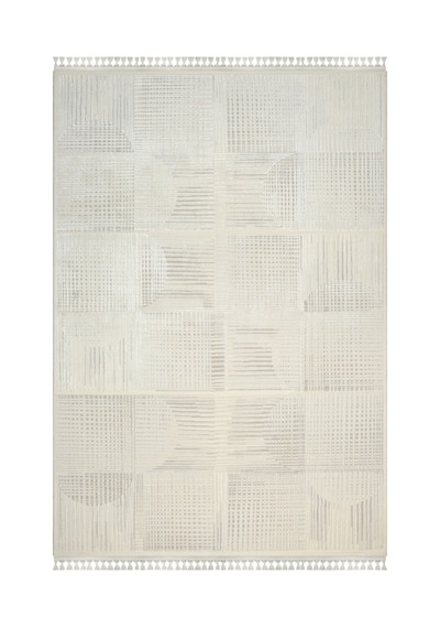 Delüks 3850 - Sanat Halı Açık Bej - Gri