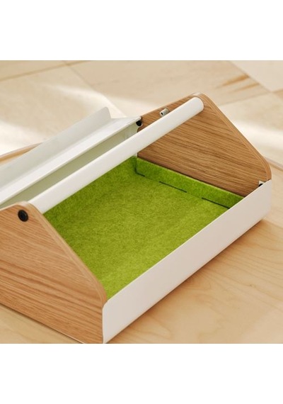 Ikea Yxstaby Laptop Desteği, Beyaz, 43x27x18 Cm, Depolamalı