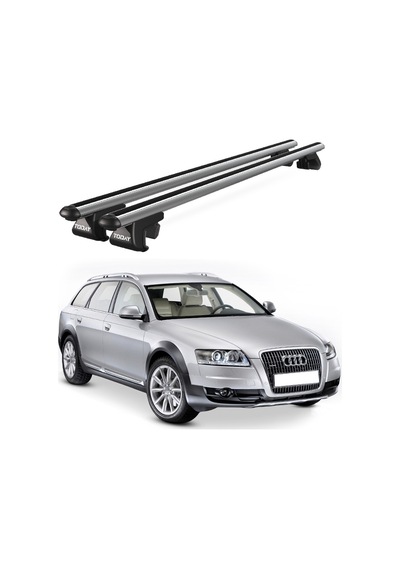 Venüs Audi A6 Allroad 2006-2011 Uyumlu Gri Ara Atkı Port Bagaj Tavan Barı