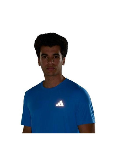 Adidas Run Essentials Erkek Lacivert Yuvarlak Yaka Tişört