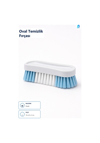 Oval Temizlik Fırçası Çok Renkli 16 X 4,5 X 5 Cm Diğer