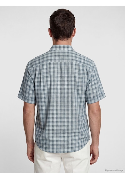 Lcwaıkıkı Classic Yeşil Regular Fit Ekose Poplin Erkek Gömlek