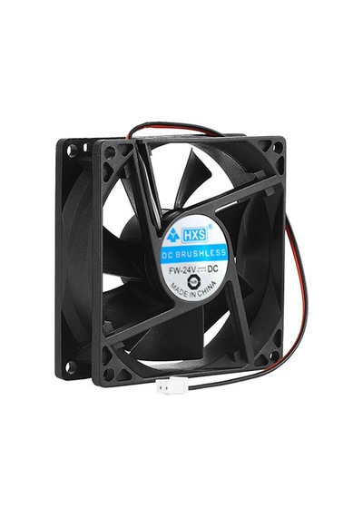 8cm 24v 2 Pinli Kasa Fanı 8cm X 8cm X 2.5cm 2 Pimli Dc 24volt Fan