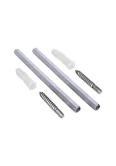 Metal Gizli Raf Tutucu Dekoratif Duvar Bağlantısı 1çift -14cm Gri
