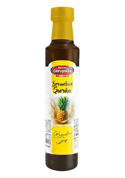 Bromelain Şurubu Şurubu 250 Ml Ananas Ve Riboflavin İçerikli