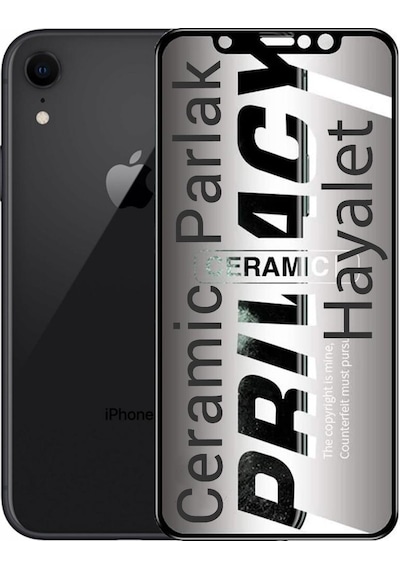 Apple Uyumlu   iPhone Xr Hayalet Ekran Koruyucu Parlak Seramik