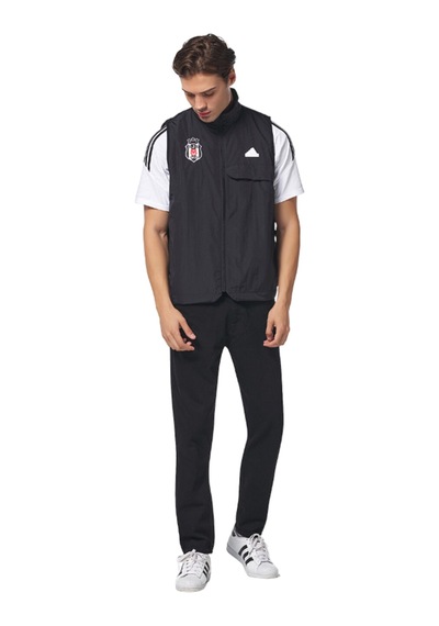 Beşiktaş Lisanslı Adidas Siyah Sıfık Kol Yelek 03-siyah