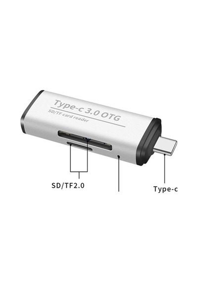Usb Type C 3.0 Hızlı Card Reader Sd-Tf Hafıza Kart Okuyucu