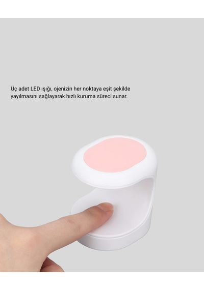 Taşınabilir Mini Oje Kurutma Makinesi 16w Uv Led Hızlı Etkili Kurutucu 1