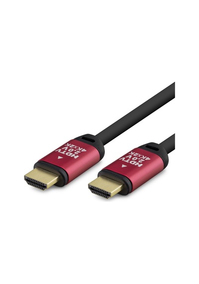 Hdmi 2.0 Kablo 4k Uhd Od 8.0 Mm 25 M - Siyah Kırmızı Hdx2040