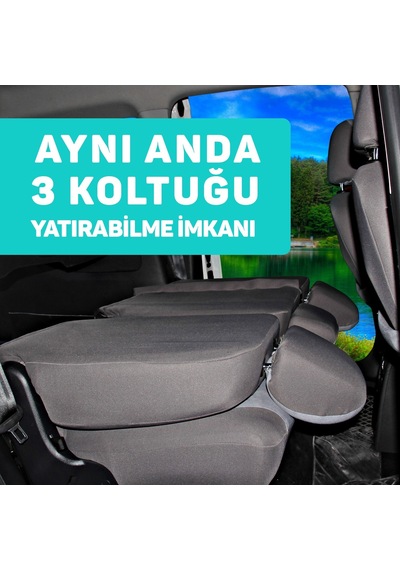 Pandami Ticari Oto Koltuk Kılıfı, Tam Set 5 Koltuk - Tay Tüyü / Bebek Mavisi