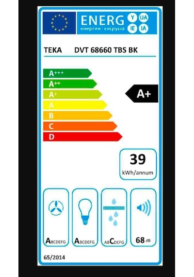 Teka DVT 68660 TBS BK Duvar Tipi Davlumbaz 112930039
