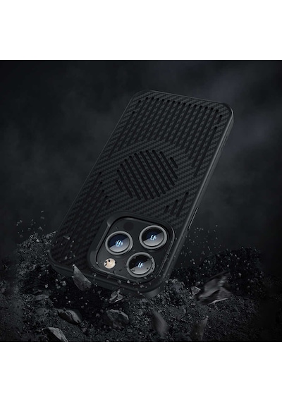 Benks Apple Uyumlu iPhone 14 Pro Kılıf Benks Karbon Magnetik Soğutucu Özellikli Telefon Kılıfı Benks-Kevlar2