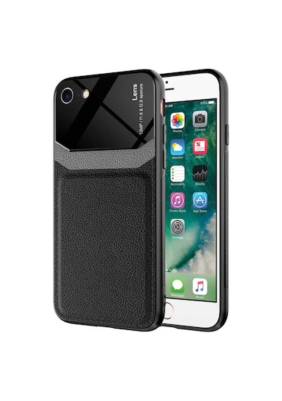 Apple Uyumlu iPhone Se 2022 Kılıf Zore Emiks Kapak Siyah