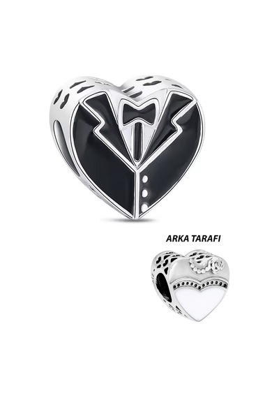 Gelin Ve Damat Boncuk Gümüş Charm