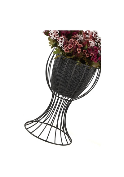 Anafor Saksılık Siyah 43 Cm Siyah Saksı