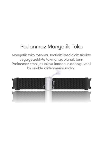 Yeni Nesil Bağlantı Örgü Loop 20mm Kordon İle Uyumlu Galaxy Watch 7/6/5/4 Serisi İçin Galaxy Watch 7 Kordon 40mm/44mm Watch 6/4 Classic 47/43/42mm Watch 5 Pro Uyumlu