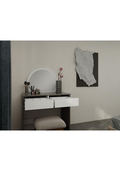 Huzur Makyaj Masası Hanoi-beyaz Beyaz