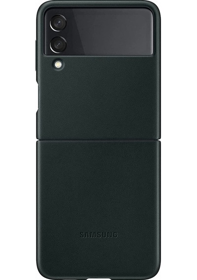Samsung Uyumlu Galaxy Z Flip3 5G Deri Kilif Hakiki Deri Lether Cover Ef- 396479271