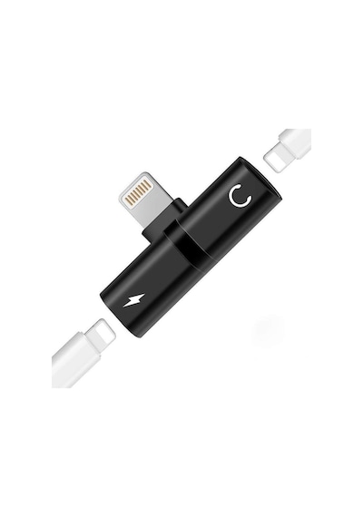 Apple Uyumlu iPhone Lıghtnıng Splıtter Kulaklık Şarj Dönüştürücü