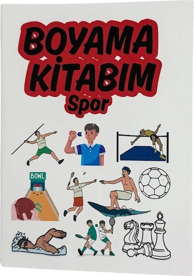 Spor Temalı Seyahat Boy Boyama Kitabı 140x100 Mm