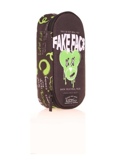Kaukko Nature Özel Bölmeli Kalem Çantası Fake Face K2638