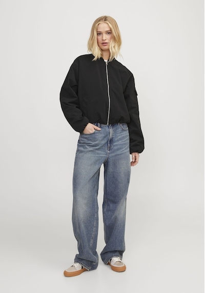 Jack & Jones Kadin Beyzbol Yakali Bomber Ceket - Leila 12253330 Black Siyah