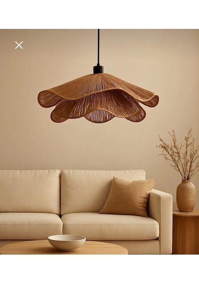 Afralyahome Tekli Sarkıt İskandinav Style Bohem Avize Kahve Diğer