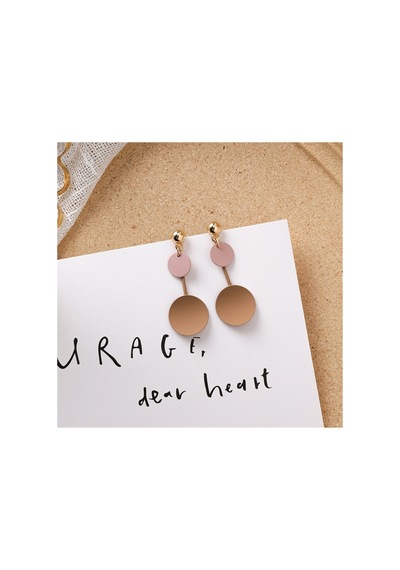 So-much Kadın Özel Tasarım Soft Renkler Sallantılı Çift Küpe Kahve Gold - 225994027 Kahve Gold - 225994027 Kahve Gold