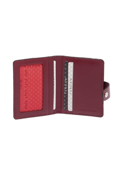 Tergan Bordo Deri Unisex Kredi Kartlık - S1kk00001653-x31 Bordo