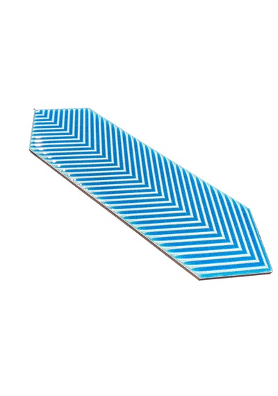 Armada Çini 9x30 Bella Çizgili Turkuaz Çini Seramik
