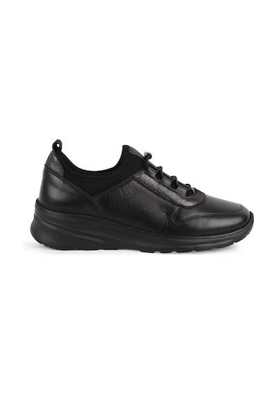 Libero L10.2272 Hakiki Deri Sim Garnili Pratik Lastik Bağcıklı Hafif Eva Taban Ekru Kadın Comfort Sneaker Siyah Libero L10.2272 Hakiki Deri Sim Garnili Pratik Lastik Bağcıklı Hafif Eva Taban Ekru Kadın Comfort Sneaker Siyah