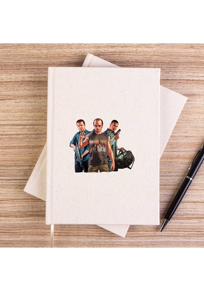 Gta Three Conspirator Çizgisiz Kanvas Defter Krem