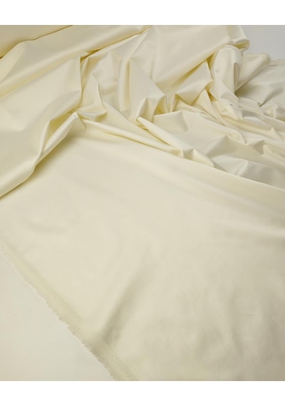 Krem Renkte Pamuk Saten Kumaş En: 140cm-11326