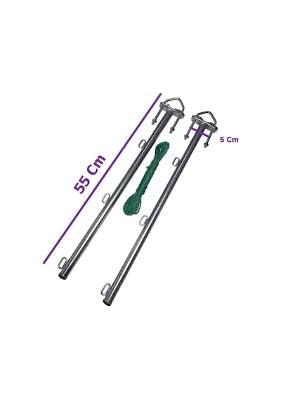 Balkon Çamaşır Askılığı Çamaşırlık Kurutma Askısı Küpeşte Kıyafet Elbise Kurutmalık Metal Askılık Me Diğer