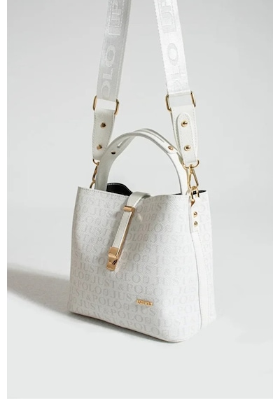 Just Polo Kadın Günlük Kullanıma Uygun Şık El Ve Omuz Çantası Shoulder Bag Beyaz