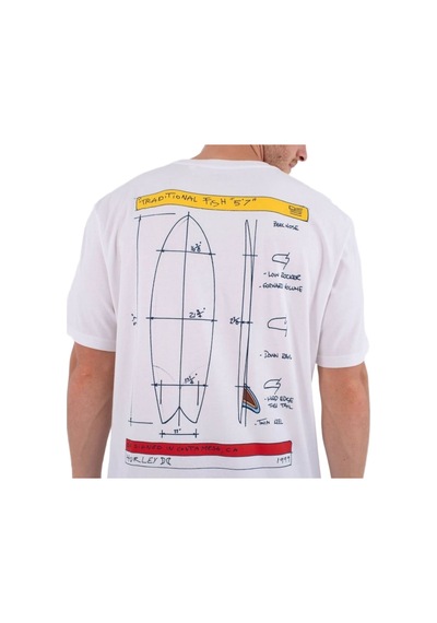 Hurley Hurley Kraft Sketch Erkek Beyaz Tişört 908